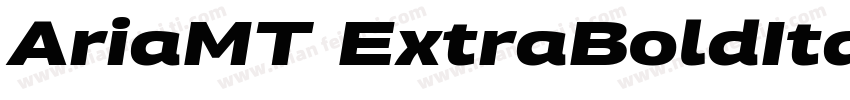 AriaMT ExtraBoldItalic字体转换